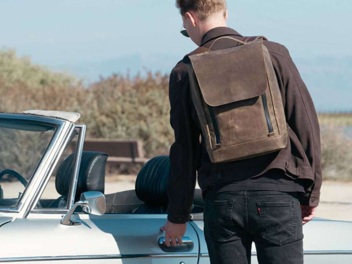 Bowery Leather Backpack 2